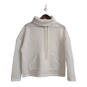 Zara Sport Athleticz Collection White Mesh Funnel Neck Pullover Sz S